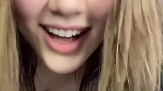 Cute Girl Pours Water On The Underwear