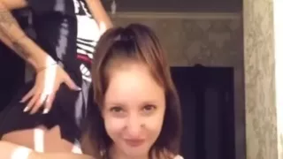 Hot Russian In Shorts Shaking Ass