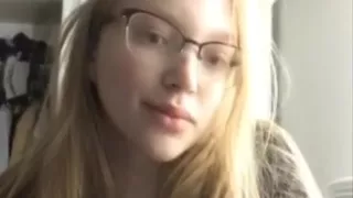 Nerdy Busty Girl In Her Bathrobe