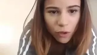 Lovely Girl In Skirt Bored On Periscope