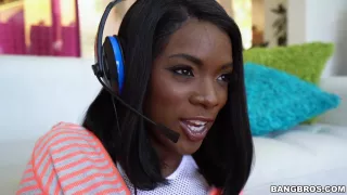 Ebony Gamer Gets A Good Fuck - Ana Foxxx