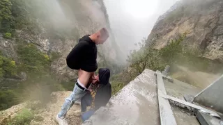 Blowjob With An Amazing Mountain View Very Cold But This Time I Cum