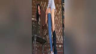 Girl In Tight Denim Is Asking For Anal