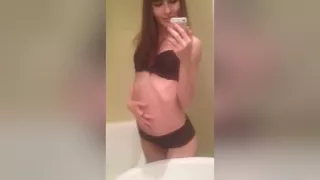 Teen In Bathroom Showing Her Awesome Body