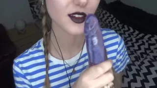 Peas And Pies Black Lipstick Handjob Asmr Video