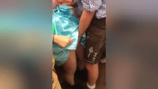 Wasted Girl Fingered On Oktoberfest