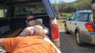 Playing With Married Milf Outside On Bed Of Truck And Neighbors Drive By