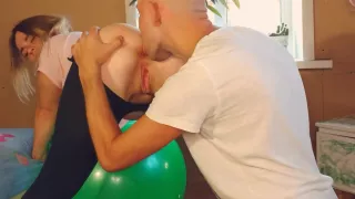 My Stepbrother Licks My Anus And Clitoris While I Fuck Myself With A Dildo. Best Rimming And Cunnil