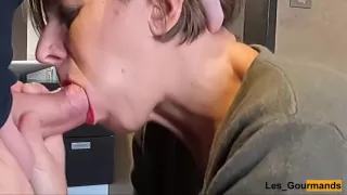 Blowjob Swallow With Lipstick