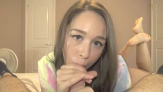 Edge Him Till He Cums All Over My Young Face - Violet Moreau