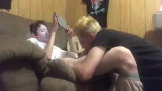 Sucking The Cum Out Of My Straight Friend