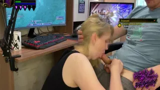 Girlfriend Sucked My Dick While I Was Playing