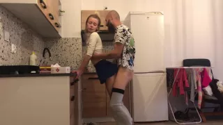 Hot Sex In The Kitchen While Cooking
