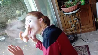 Nerdy Redhead Star Trek Starfleet Captian Cosplay Gives Deep Sensual Throatjob - Thegoddessoflust