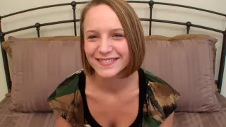 She is only 19 and can deep throat a fat cock