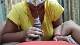 Busty Indian Teen Gives Sloppy Deepthroat