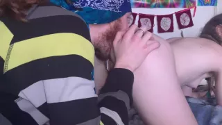 He Makes Me Cum By Eating My Tight Ass So Horny When We Take A Week Off Of Fucking )