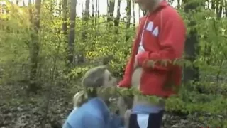 Blowjob In The Woods