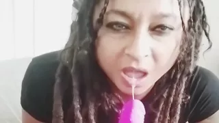 Dollie Cums Hard From Banging Dildo In Soaking Wet Pussy