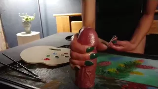 Cumshot Handjob With A Touch Of Autumn Colors