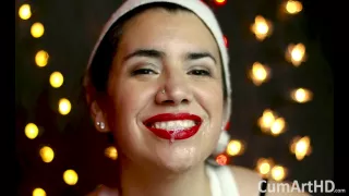 Merry Christmas! Holiday Blowjob And Facial! + Bonus Photo Session!