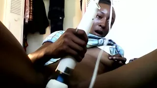 Jazzy Play With That Pussy With A Magic Wand Vibrator!