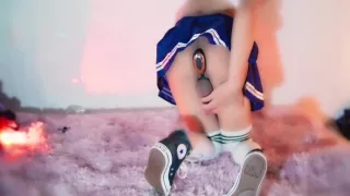 Toyo School Uniform Crossdresser Cum With Prostate Toy