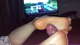 Silky Rose Strokes A Huge Load With Cum Pose After