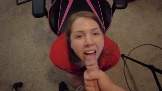 Pov Mouth Massage Red Fuzzy Sweater Hot College Blonde Cumshot 60fps