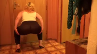 Strip In Black Leggings