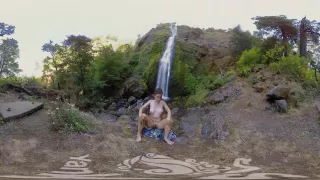 Watch Hottie Brunette Calliope Masturbating At The Waterfall