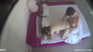 Hidden Camera In Hotel Room, Voyeur, Young Couple Fucking