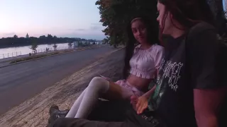 Outdoor Extreme Fun In Front Of Strangers