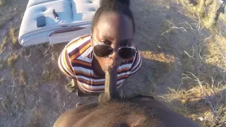 Thot Gets Fucked Behind Her House Cumshot