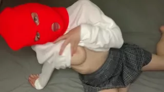 Japanese Schoolgirl Shows Off Her Nice Pussy