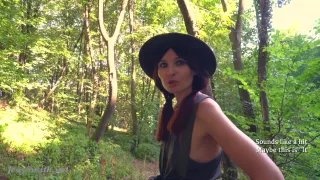In Transparent Panties In The Forest With Jeny Smith