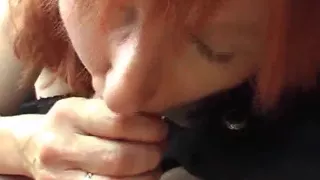 Slim And Horny German Redhead Eating Cum In Pov