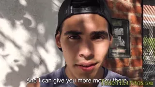 Spanier saugt harten Schwanz für Geld