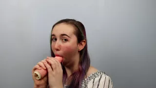 Practicing My Sloppy Blowjobs On A Dildo