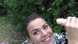 I'm in Public Park and make me a Massive Facial after a outside Blowjob Vic Alouqua 1080p