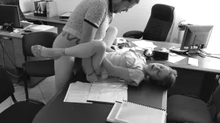 Boss fucks my wife at the office on hidden cam. This secretary is real slut