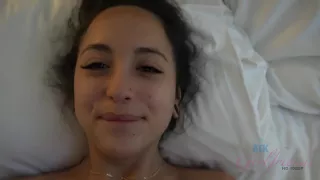 Cute babe is sucking cock and having anal sex in front of the camera, for money