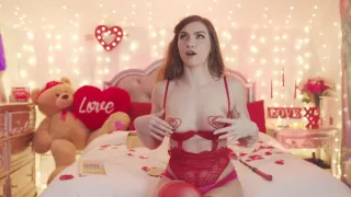 milf in red ready to be fucked in valentine