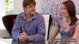 Horny swinger are kissing!