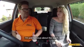 Cheating Blonde Slurps Up Cumshot