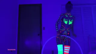 Blacklight Paint Dildos & Hooping- thank you for 50K!