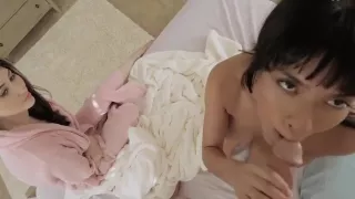 Hot Teen Fucks In Front Of Mom. Cum On Body - Aryana Amatista