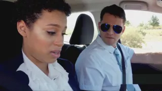 Black coed sucks driving instructors fat cock