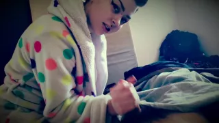 (4k 60fps) Sexy alt girlfriend wakes me up to fuck