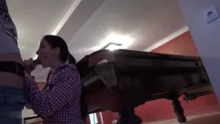 Slutty milf cheating her hubby in a private bar in vacation. Kinky Mylf